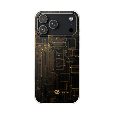 Gold Lite Phone Case for iPhone - Amber Core Mainframe