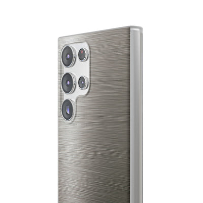 Grey Lite Phone Case for Samsung - Brushed Industrial Steel