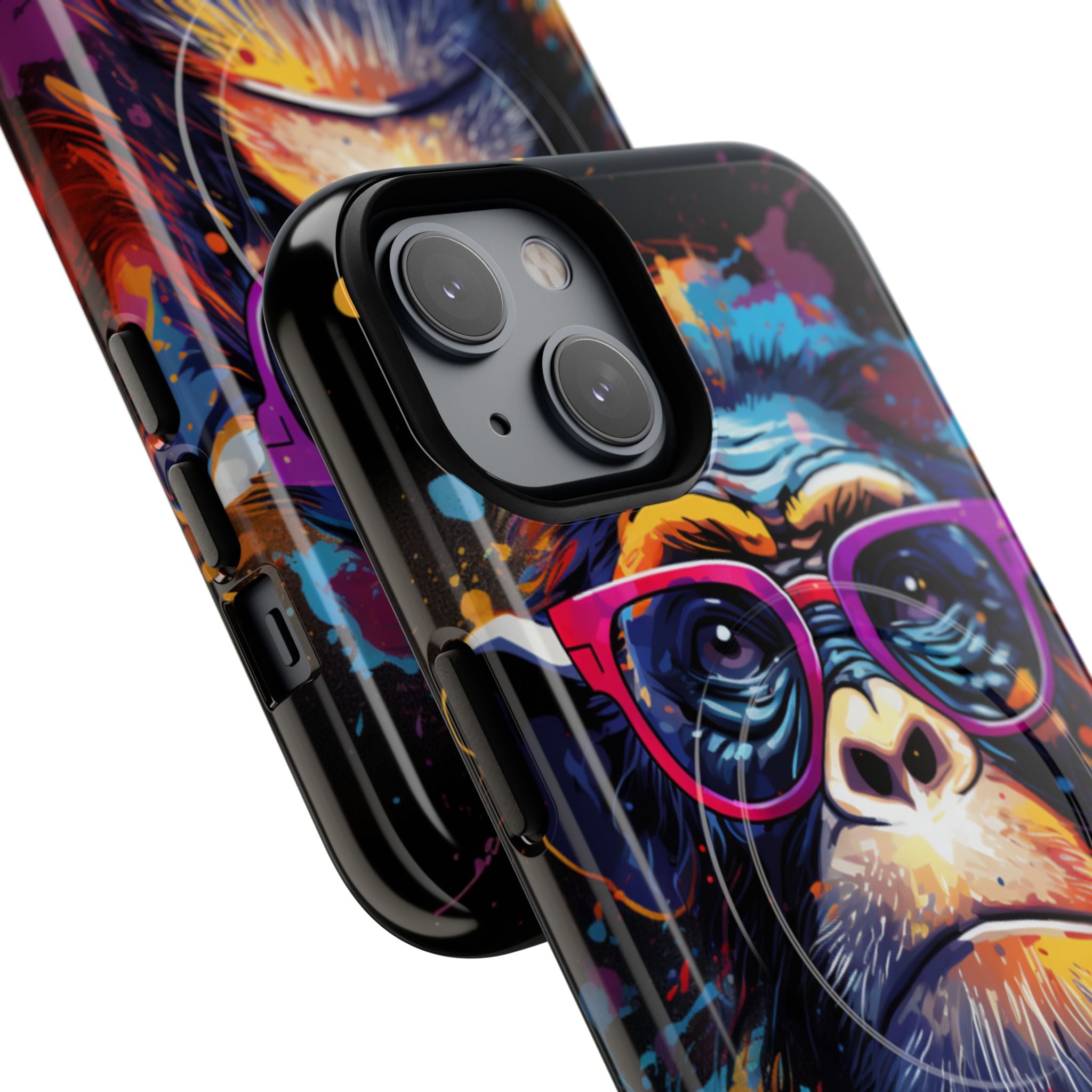 Neon Splatter Primate · Tough+ Magsafe