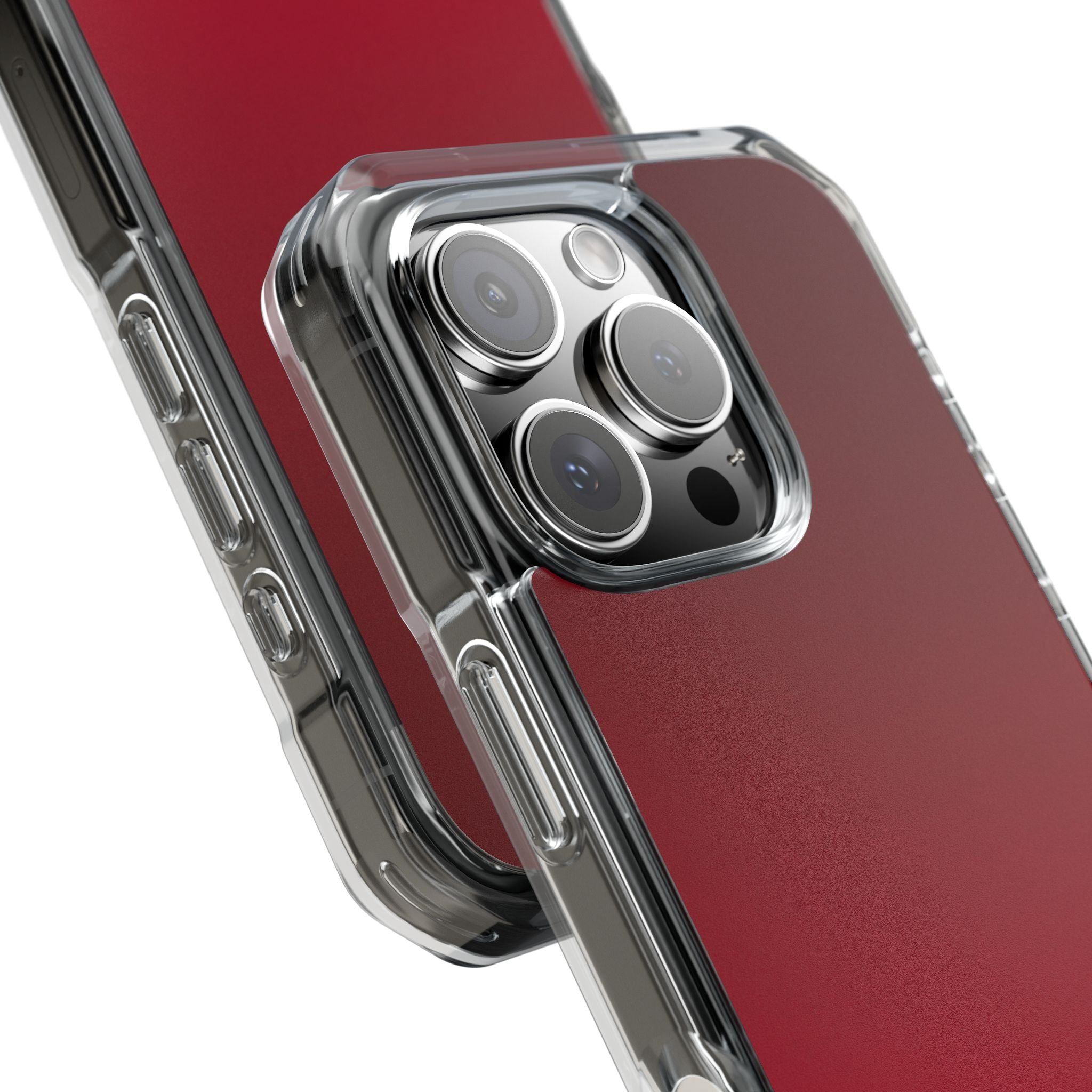Red Impact MagSafe Phone Case for iPhone - Crimson Velvet Fade