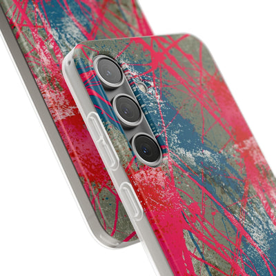 Neon Static Drip · Lite Phone Case for Samsung · Pink