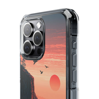Orange Impact MagSafe Phone Case for iPhone - Crimson Ridge Flight