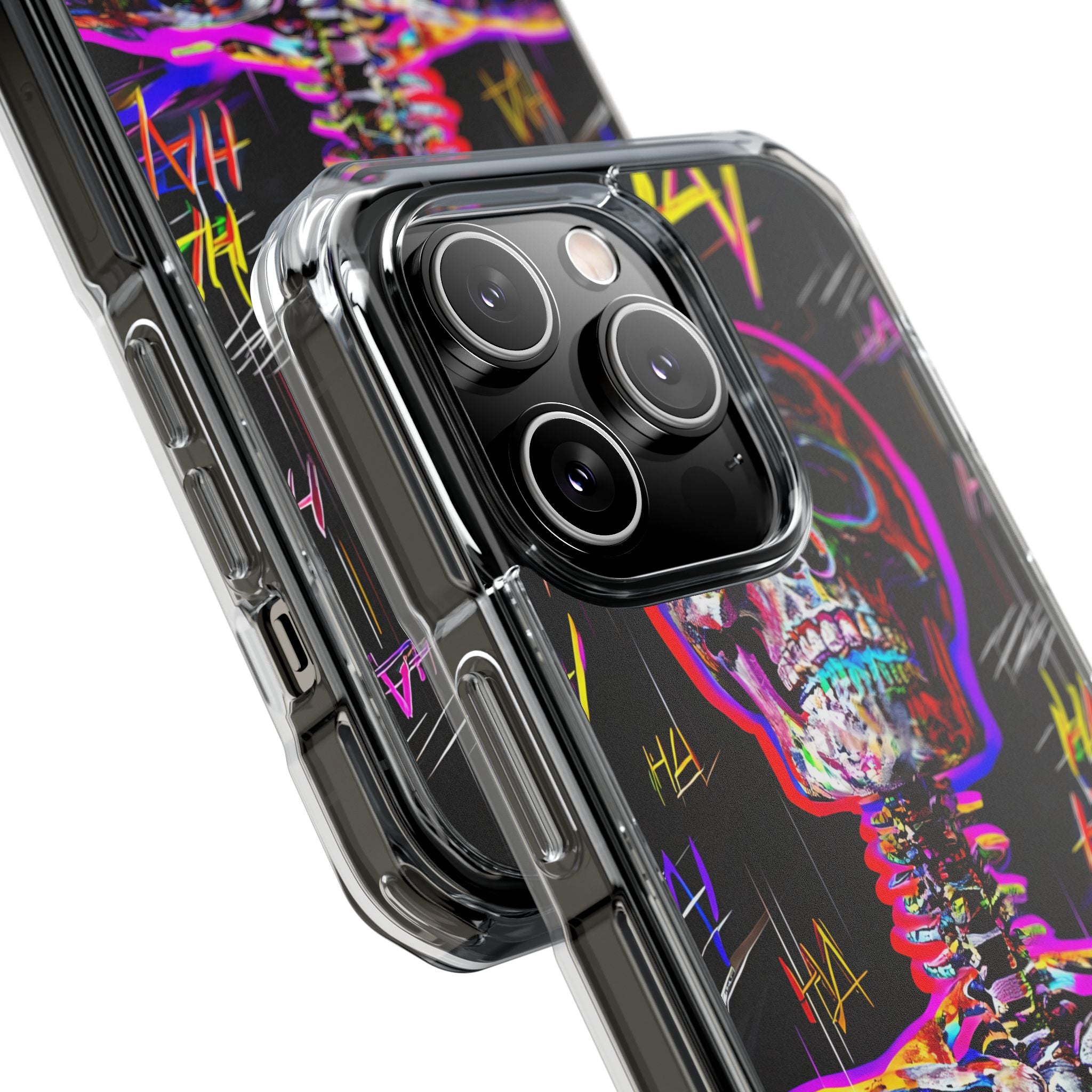 Neon Glitch Skeleton · Impact Custodia per iPhone · Magsafe
