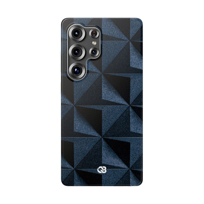 Blue Lite Phone Case for Samsung - Indigo Basalt Facets