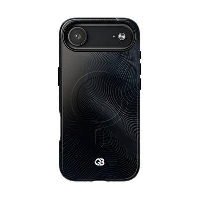 Black Tough 2.0 Magsafe Phone Case for iPhone - Obsidian Ridge Flux