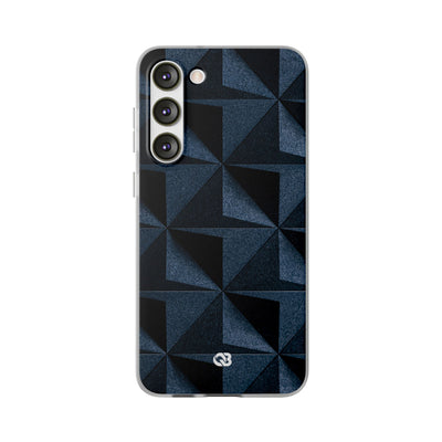 Blue Lite Phone Case for Samsung - Indigo Basalt Facets