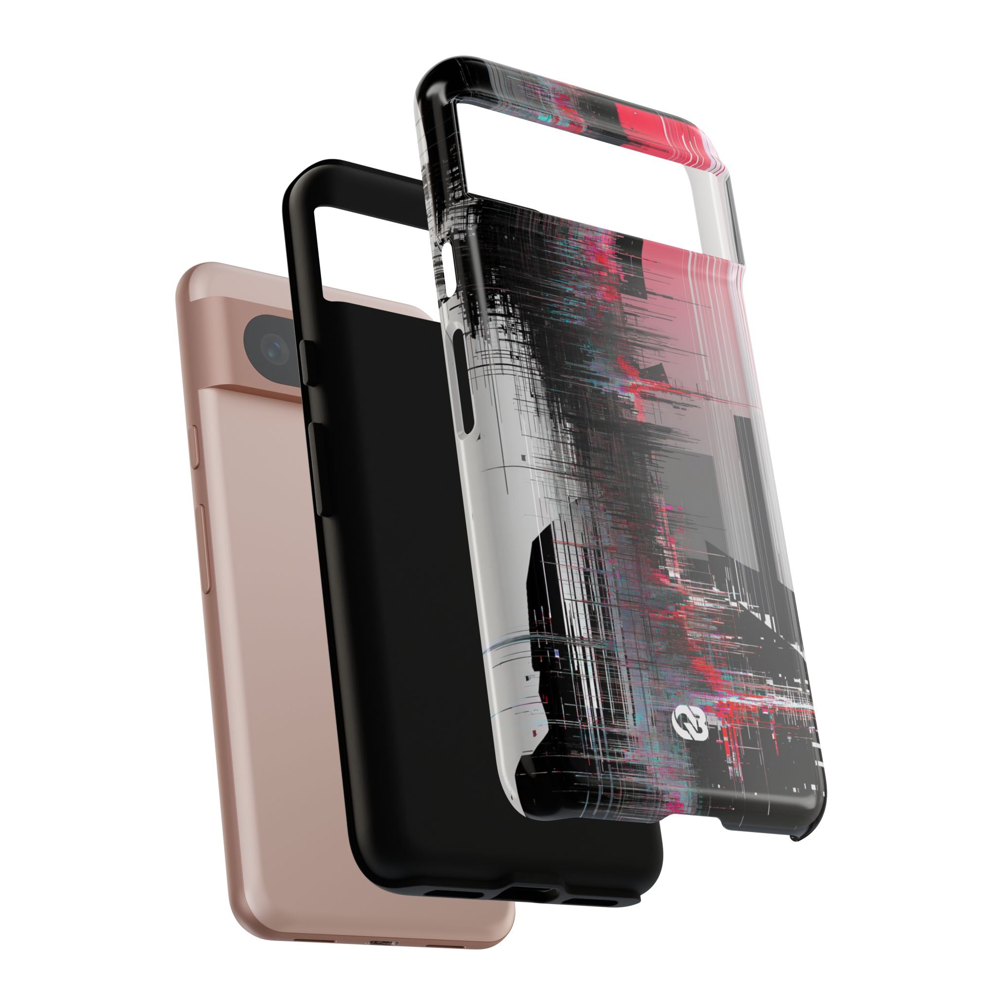 Black Tough Phone Case for Google Pixel - Crimson Data Leak