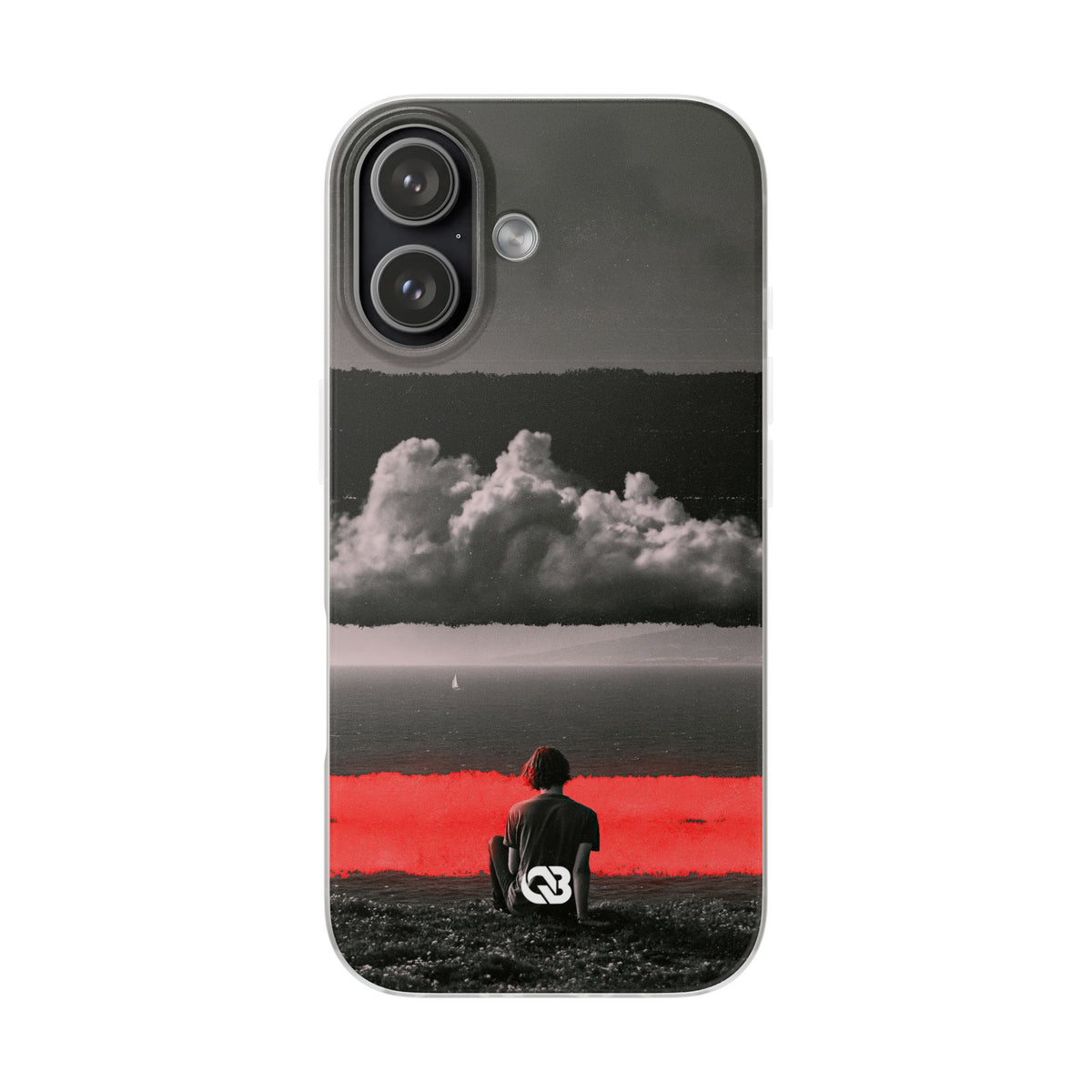 Crimson Horizon · Lite Phone Case for iPhone ·  Black