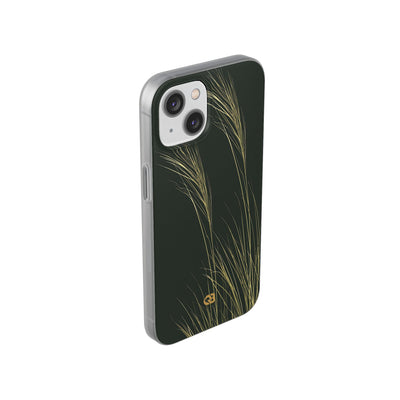 Green Lite Phone Case for iPhone - Midnight Gilded Grass