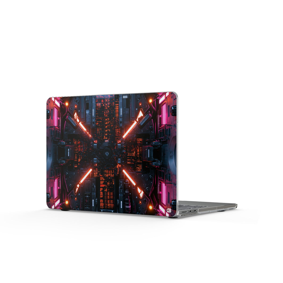 Cybernetic Reactor Core · Clear Hard Case for MacBook · Black