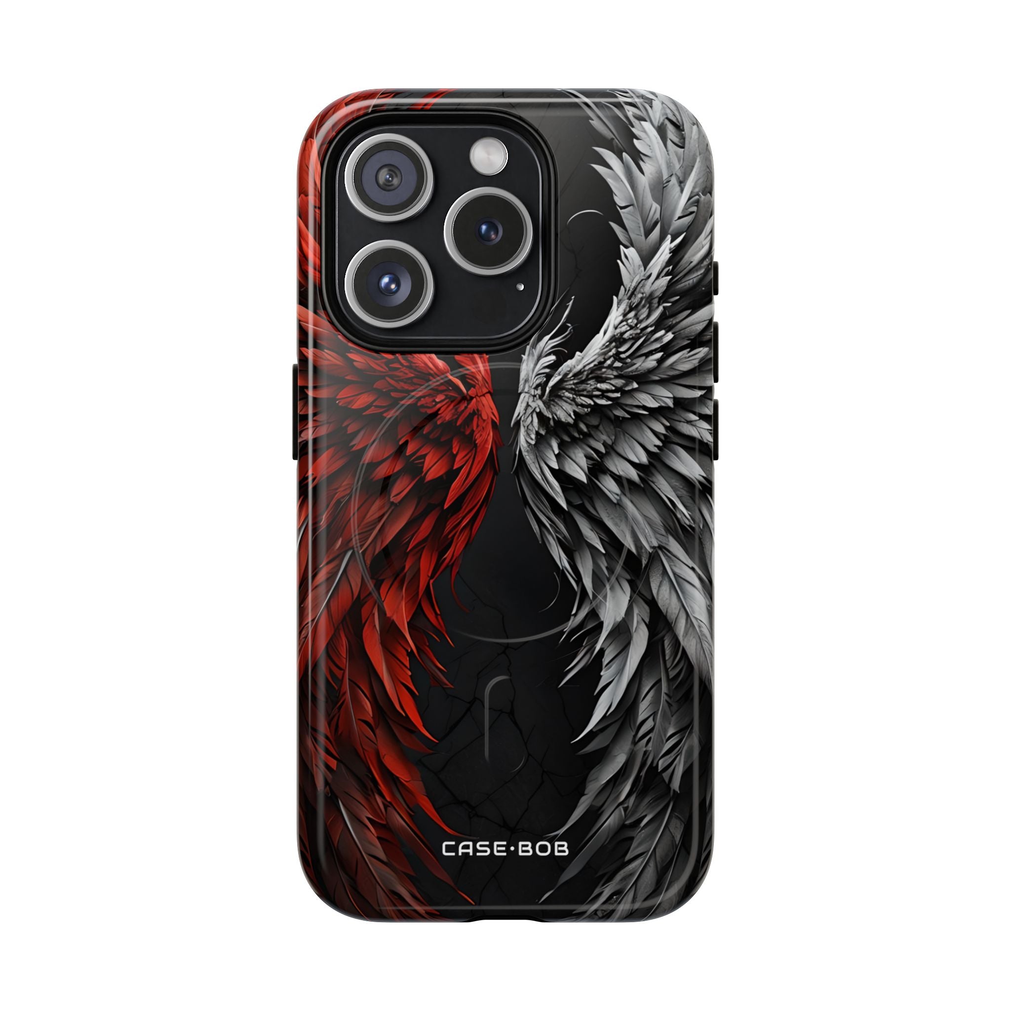 Crimson White Wings iPhone 15 Pro Case - Tough+