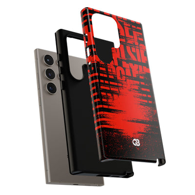 Crimson Redaction · Tough Phone Case for Samsung · Black