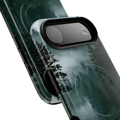 Green Tough 2.0 Magsafe Phone Case for iPhone - Misty Evergreen Mirror