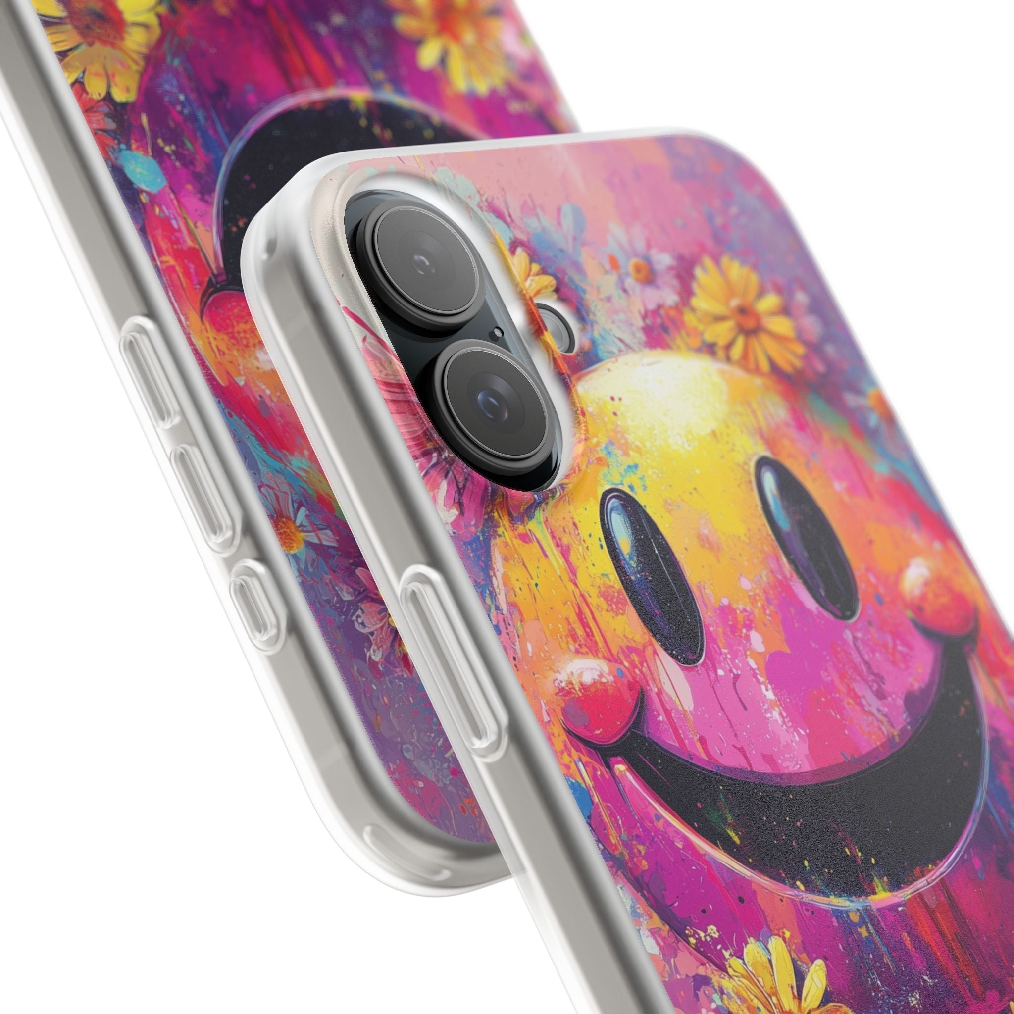 Vivid Grin Graffiti · Soft Phone Case for iPhone
