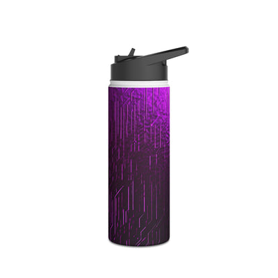 Violet Cyber Circuit · Insulated Water Bottle · Purple