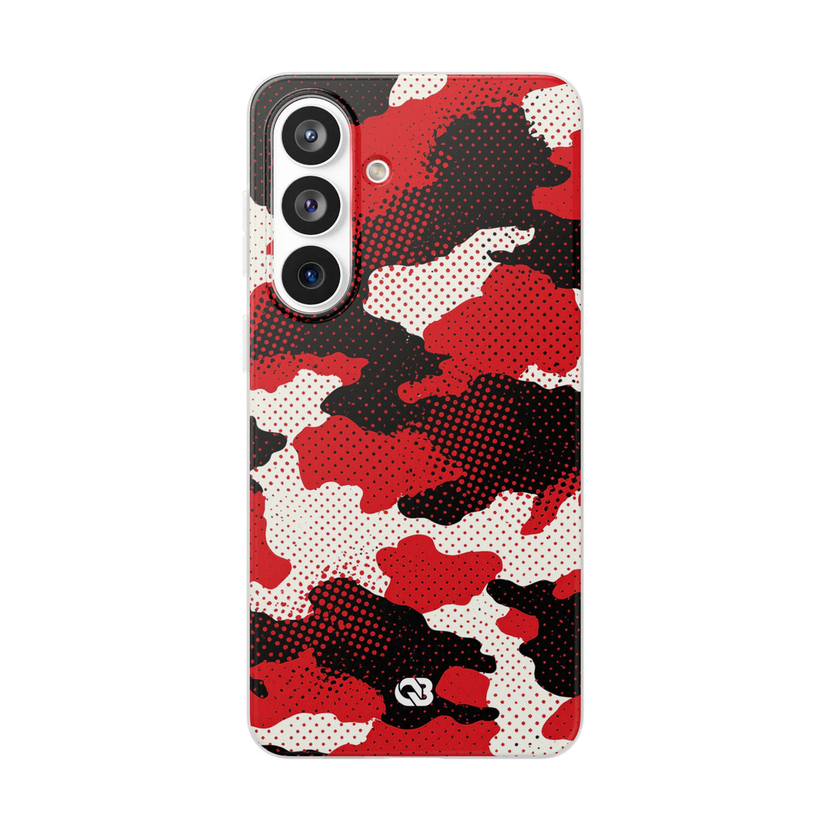 Crimson Halftone Camo · Lite Phone Case for Samsung · Red