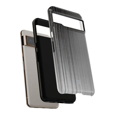 Grey Tough Phone Case for Google Pixel - Static Vertical Dither