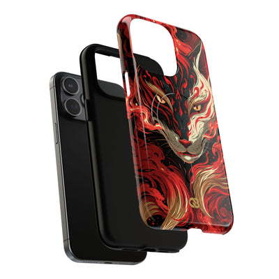 Crimson Kitsune Spirit · Tough 2.0 Magnetic Phone Case for iPhone · Red