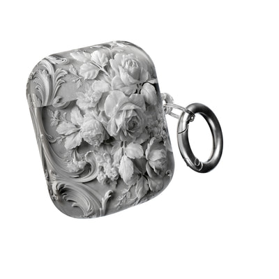 Rococo Marble Rose · Hard Case for AirPods & AirPods Pro · White