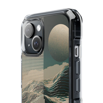 Green Impact MagSafe Phone Case for iPhone - Lunar Moss Topography