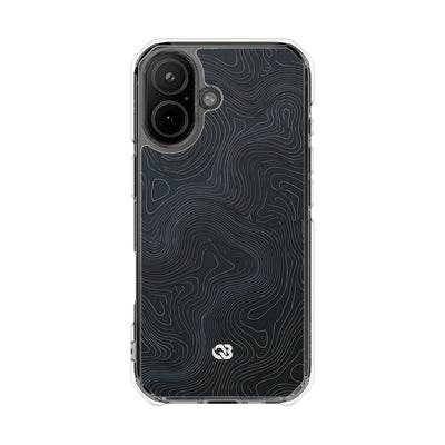 Obsidian Elevation · Clear Impact Magnetic Phone Case for iPhone ·  Black