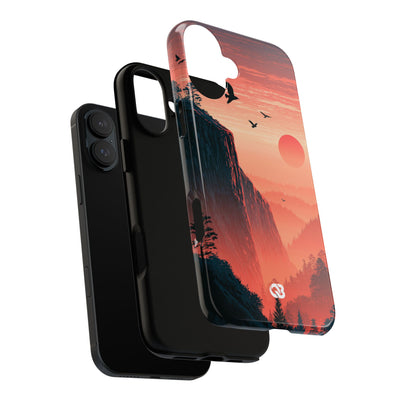 Orange Tough Phone Case for iPhone - Crimson Ridge Flight