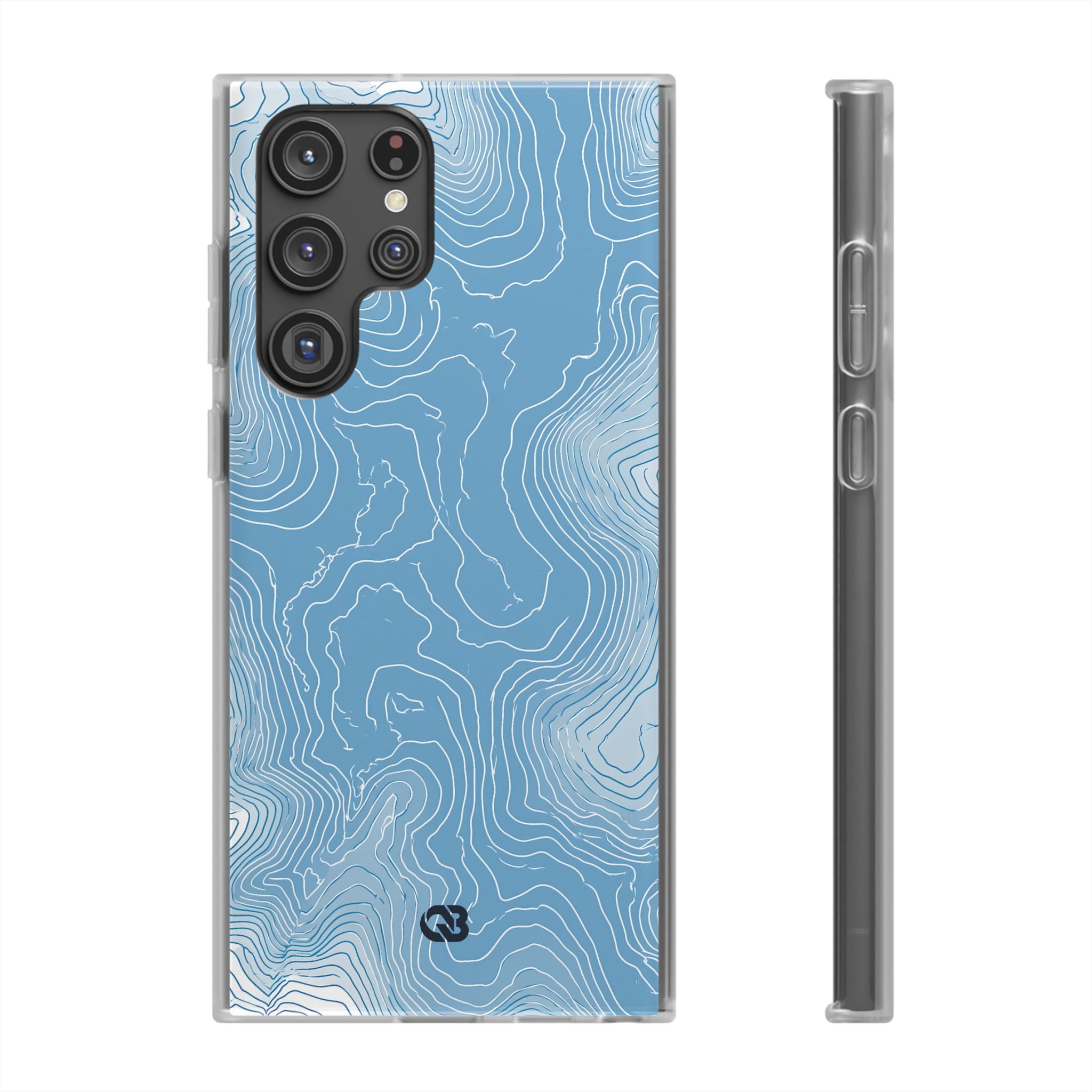 Blue Lite Phone Case for Samsung - Glacial Ridge Topo