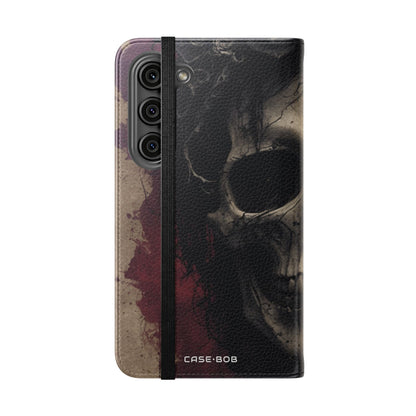 Winged Skull Rose - Samsung S23 Case - Wallet