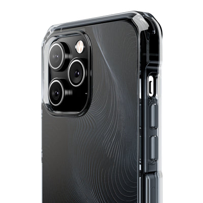 Black Impact MagSafe Phone Case for iPhone - Obsidian Ridge Flux