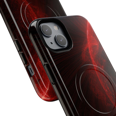 Red Tough 2.0 Magsafe Phone Case for iPhone - Solar Crimson Flare