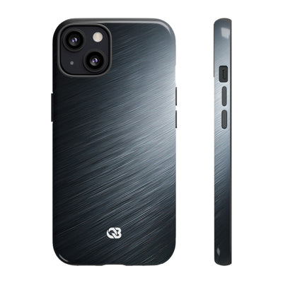 Brushed Obsidian Steel · Tough Phone Case for iPhone · Grey
