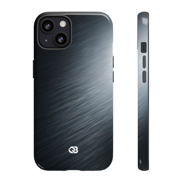Brushed Obsidian Steel · Tough Phone Case for iPhone · Grey
