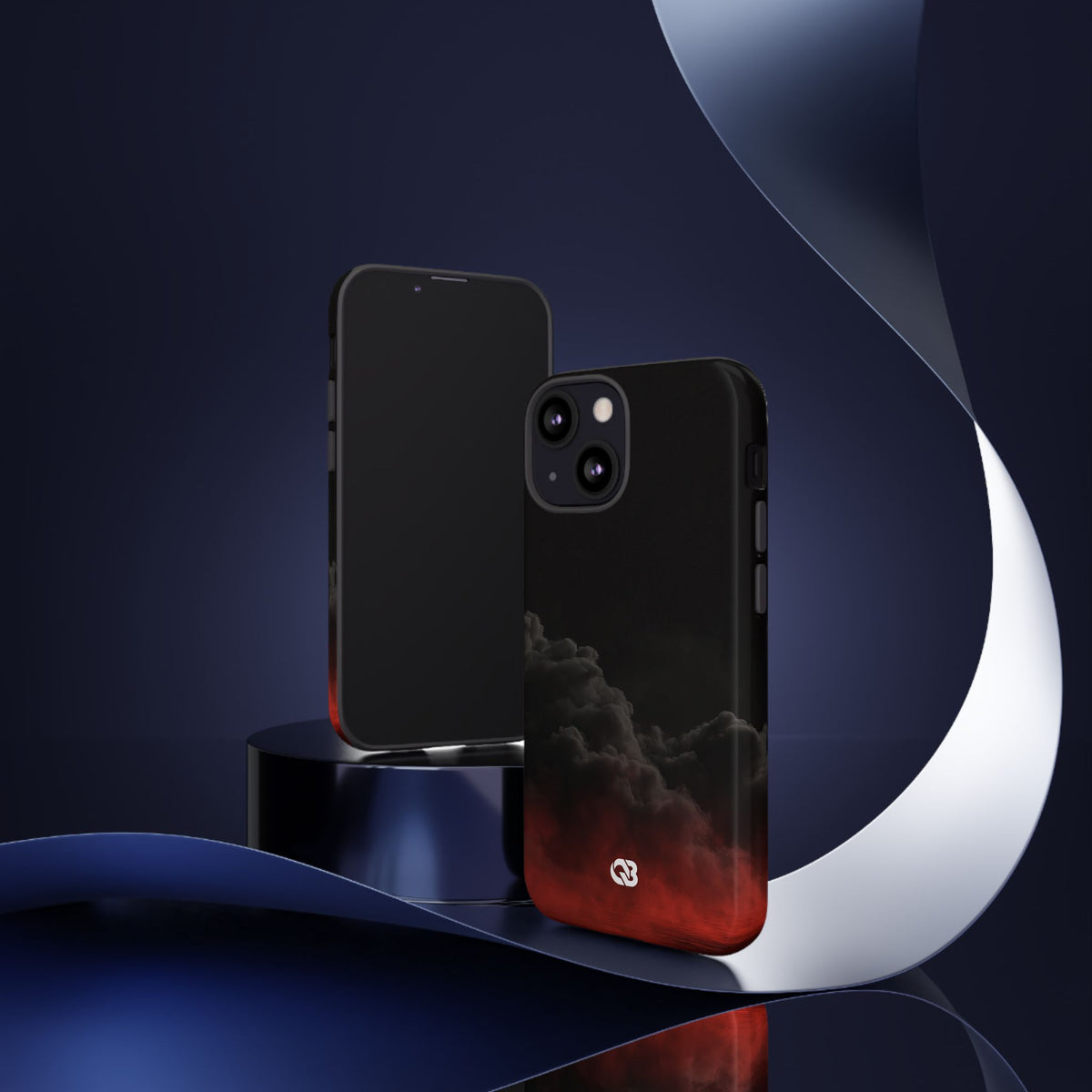 Crimson Fog Void · Tough Phone Case for iPhone · Black