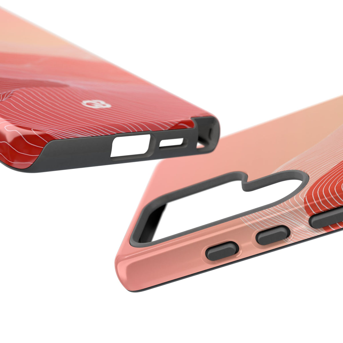 Coral Ridge Contours · Tough Phone Case for Samsung · Red