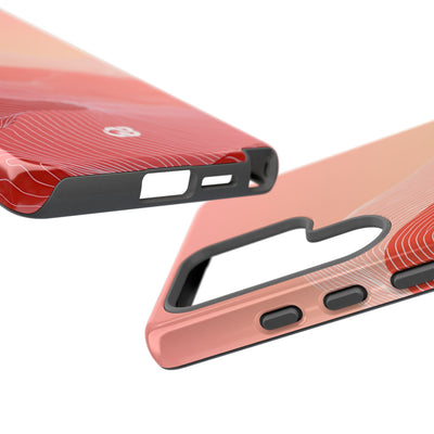 Coral Ridge Contours · Tough Phone Case for Samsung · Red