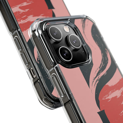 Pink Impact MagSafe Phone Case for iPhone - Cinder Rose Plume