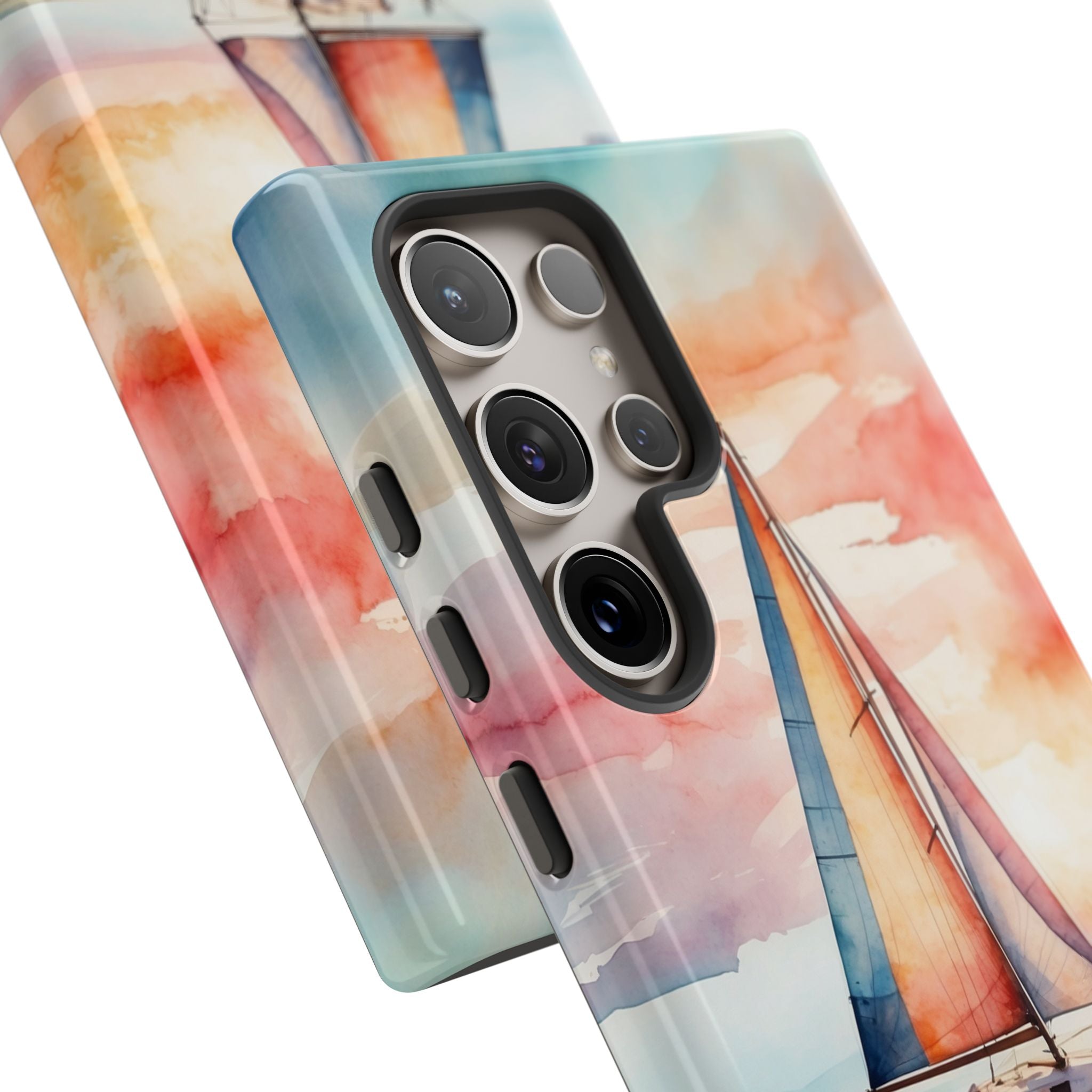 Crimson Horizon Sail · Tough Phone Case for Samsung