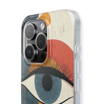 Distressed Azure Ocular · Soft Phone Case for iPhone