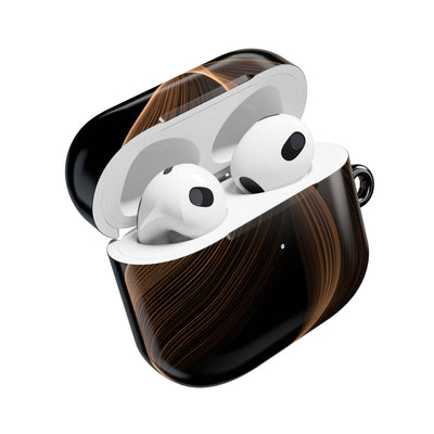 Amber Contour Flow · Hard Case for AirPods & AirPods Pro · Black
