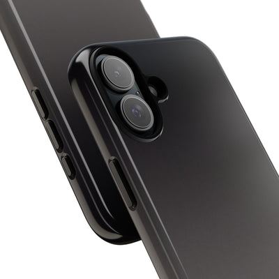 Grey Tough Phone Case for iPhone - Obsidian Ash Fade