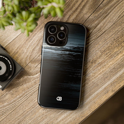 Black Tough Phone Case for iPhone - Frozen Signal Glitch