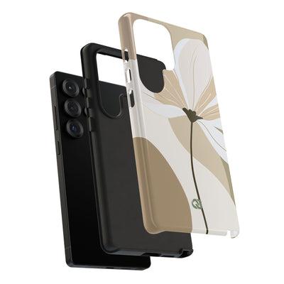 Beige Tough Phone Case for Samsung - Sage Linen Magnolia
