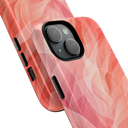 Peach Wave Drift iPhone 15 Case - Tough+