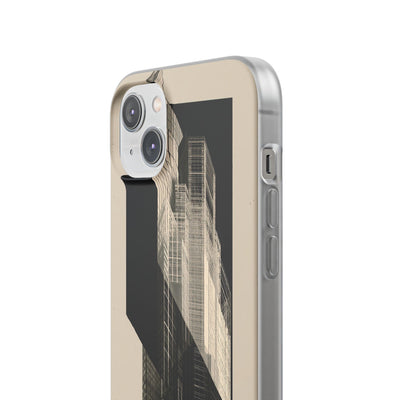 Beige Lite Phone Case for iPhone - Monolith Urban Grid