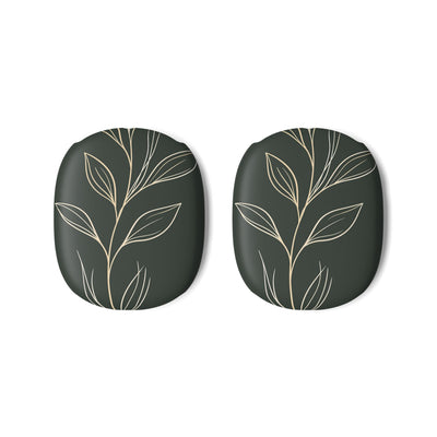 Minimal Botanical Stem · Hard Case for AirPods Max · Green