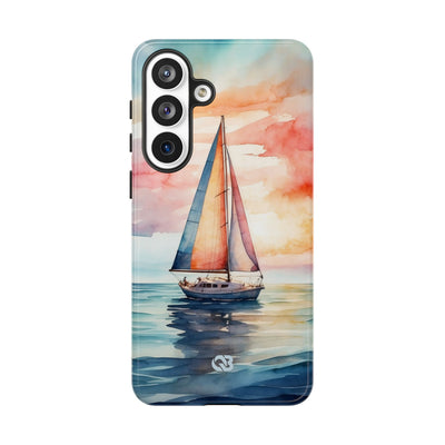 Crimson Horizon Sail · Tough Phone Case for Samsung