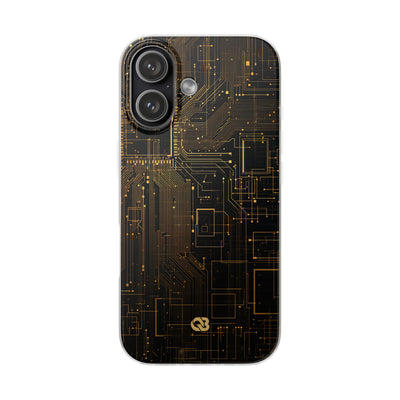 Gold Lite Phone Case for iPhone - Amber Core Mainframe
