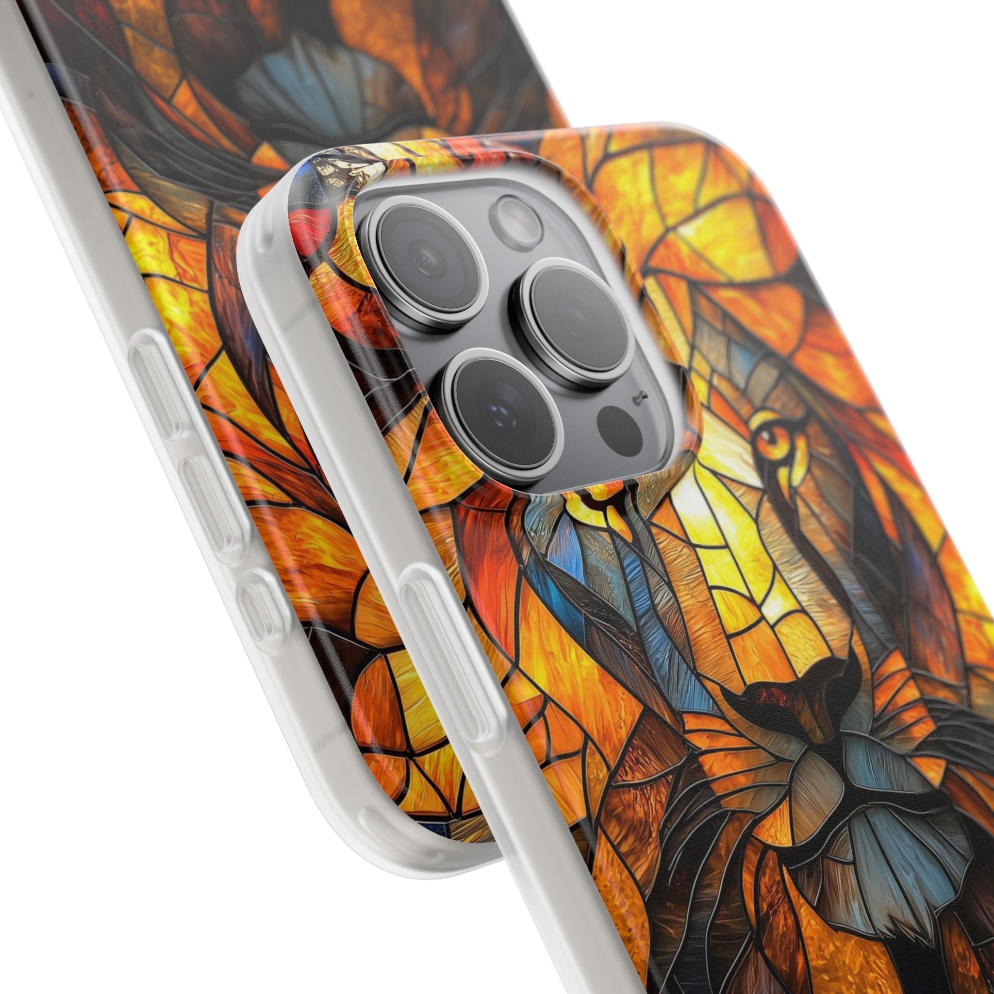 Lion Radiance iPhone 15 Pro Max Case - Soft