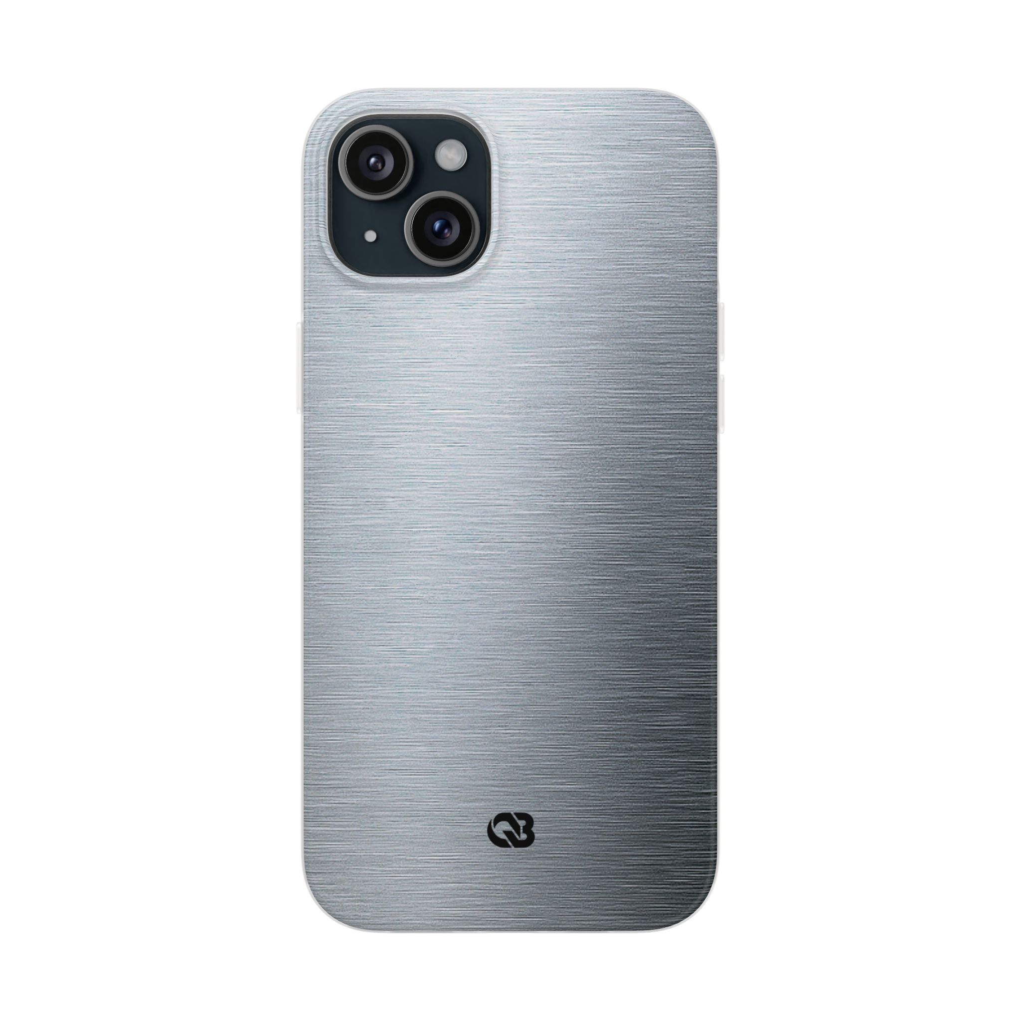 Silver Lite Phone Case for iPhone - Satin Chrome Grain