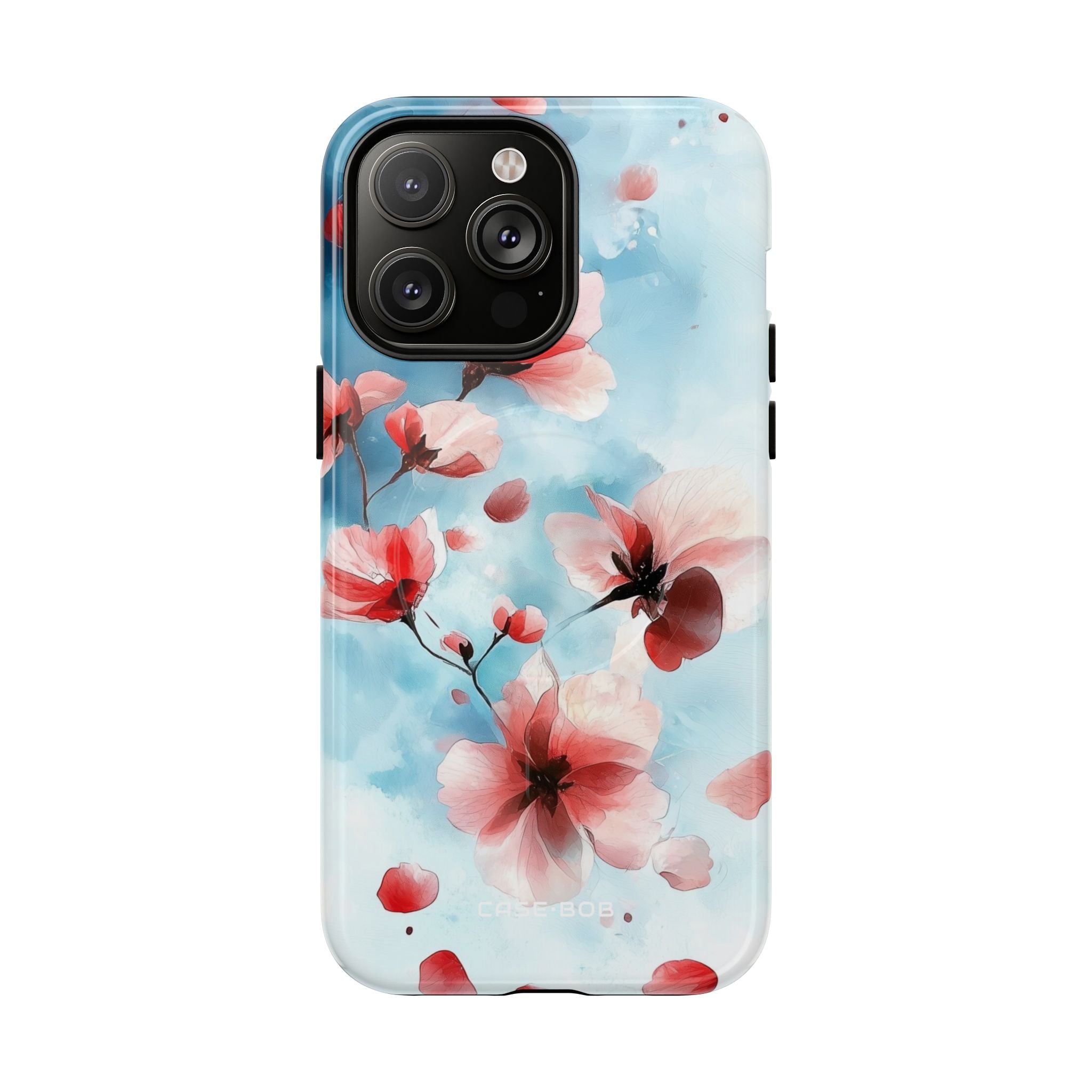 Pink Blossom Drift iPhone 14 Pro Max Case - Tough+